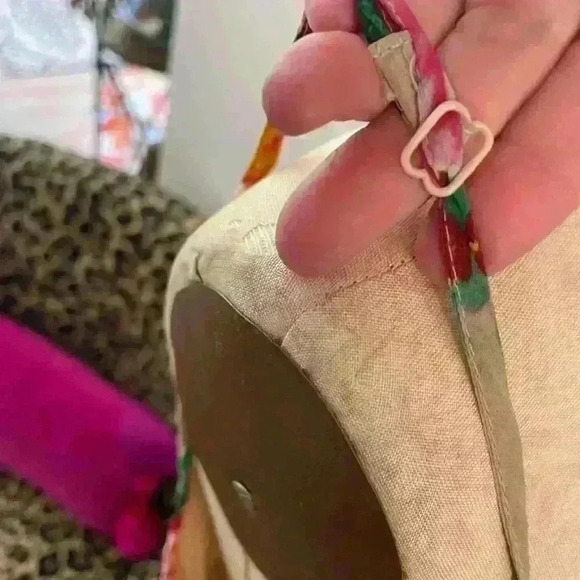 HeartSoul Ruffled high low Hem cabbage rose print size X-Large - Picture 5 of 8